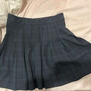 Plaid pleated skirt